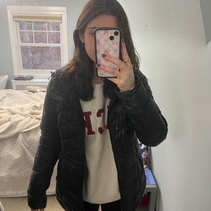 athelta puffer jacket athletic athleisure jacket